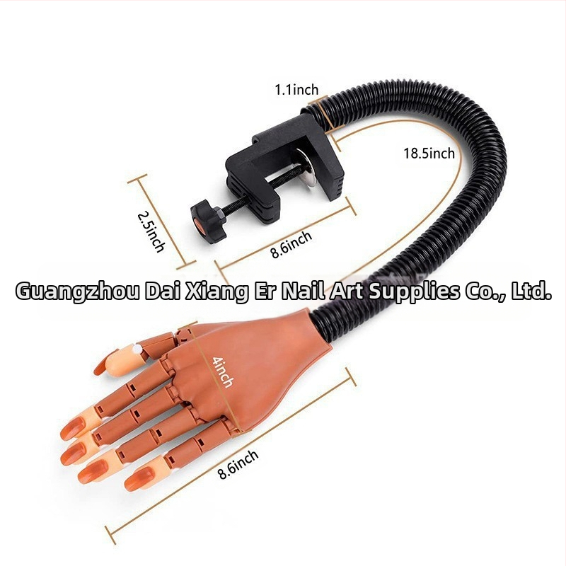 Трансгранична практика за маникюр, протезна ръка, огъваем подвижен модел на става, протезна ръка, 100 броя пирони