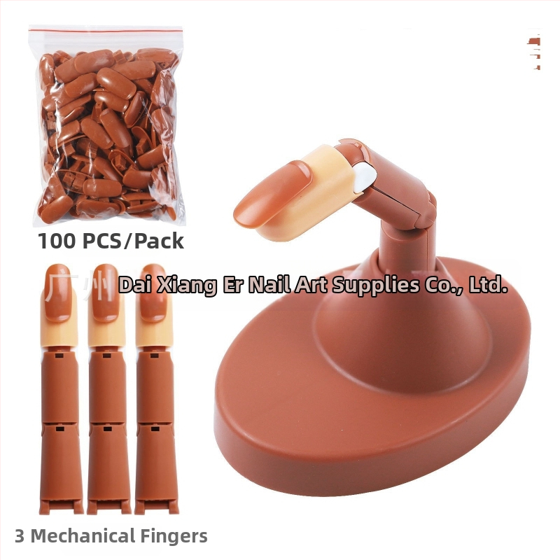 Трансгранична практика за маникюр, протезна ръка, огъваем подвижен модел на става, протезна ръка, 100 броя пирони