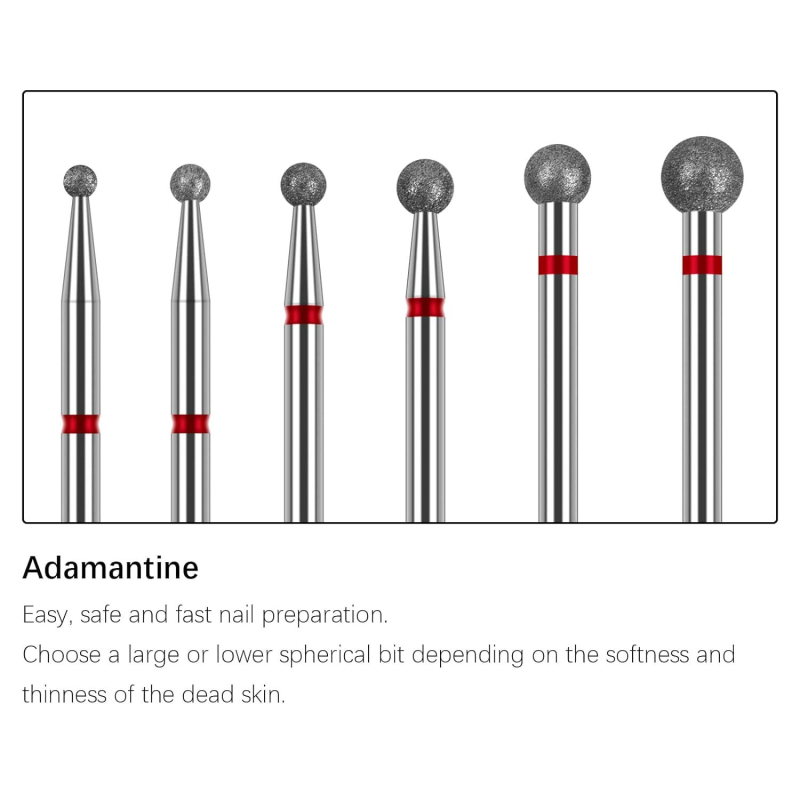 Κεφαλή λείανσης σμύριδας 6 τεμαχίων για διασυνοριακή λείανση επιφάνειας νυχιών, αφαίρεση νεκρού δέρματος, κοστούμι μανικιούρ