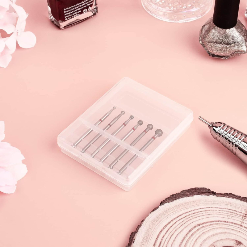 Κεφαλή λείανσης σμύριδας 6 τεμαχίων για διασυνοριακή λείανση επιφάνειας νυχιών, αφαίρεση νεκρού δέρματος, κοστούμι μανικιούρ