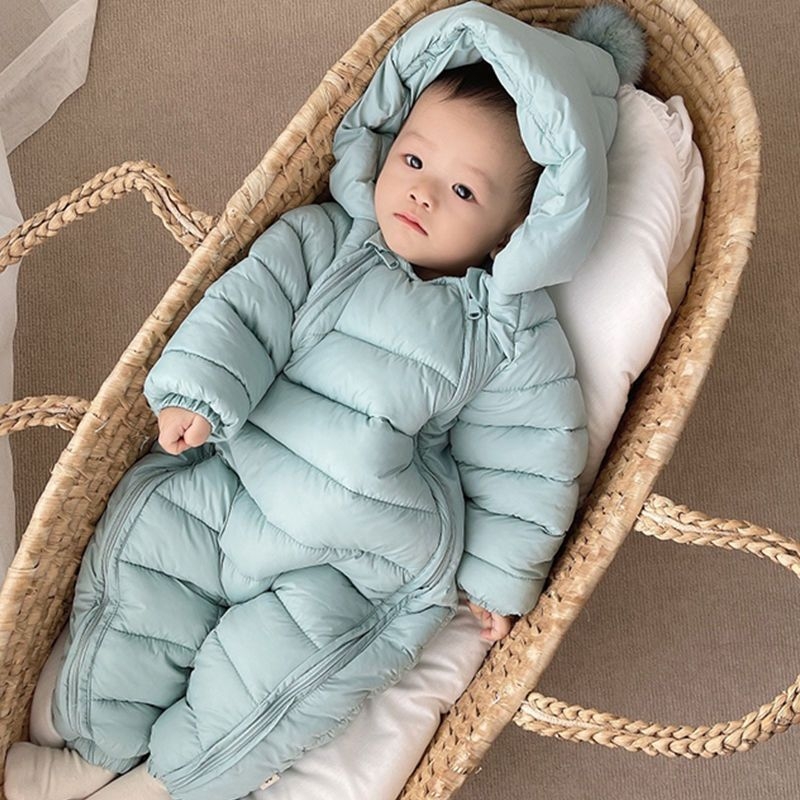 Uus beebi jumpsuit talvine paksendatud vastsündinu väljasõiduriided soe tekk meeste ja naiste beebi õhuke jumpsuit