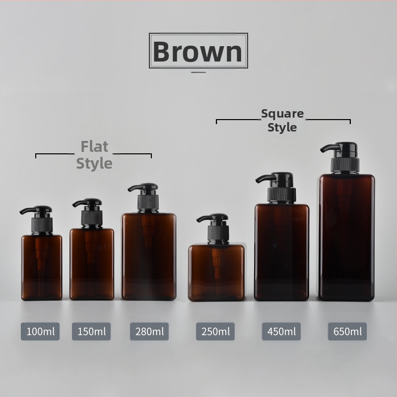 petg 100ml250 kvadratinių losjono buteliukų odos priežiūros priemonių dušo želės buteliukų šampūno losjono buteliukų kelioninių sub-išpilstymo buteliukų