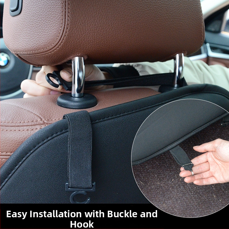 Защитна подложка против удар за облегалката на задната седалка на автомобила, антизамърсяваща подложка за кола Four Seasons, универсална неплъзгаща се подложка за интериор на автомобила