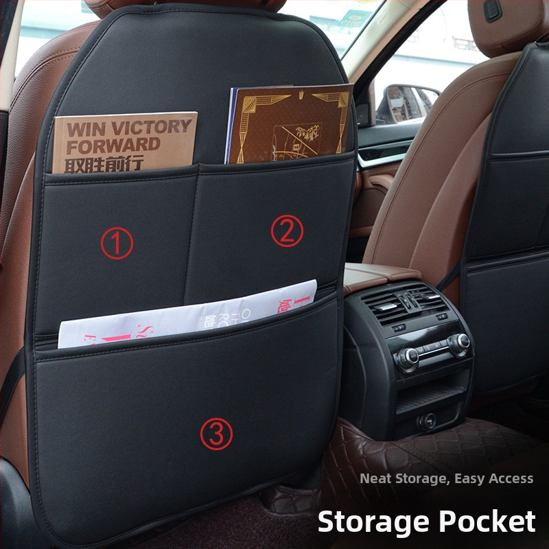 Защитна подложка против удар за облегалката на задната седалка на автомобила, антизамърсяваща подложка за кола Four Seasons, универсална неплъзгаща се подложка за интериор на автомобила