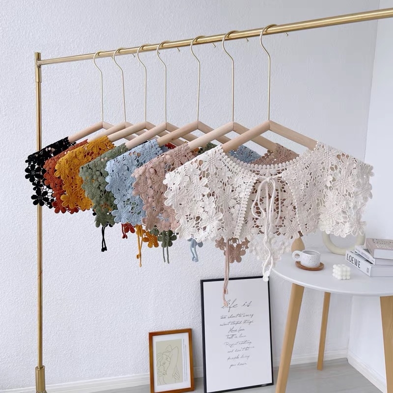 Korejiešu stila mežģīņu doba šalle, sieviešu stilīga, universāla, maza jostasvieta, viltus apkakles dekorēšana vairumtirdzniecībā