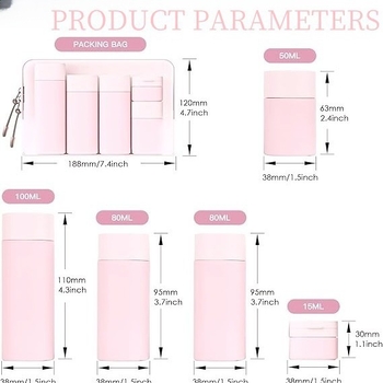 Nordic Color voolikupudeli pudel Reisišampoon Lotion Kehaseep Kosmeetiline kreem Näokreem Väike tühi pudel