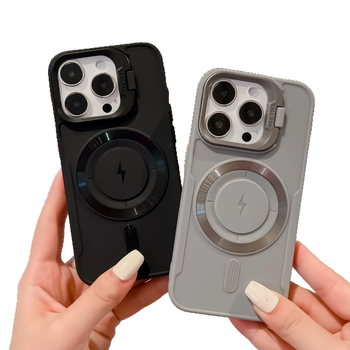 2. paaudzes Lightning saderīgs Apple 16 magnētiskais telefona maciņš ar neredzamu objektīva turētāju iPhone 17 Air pretnokrišanas aizsargmaciņš