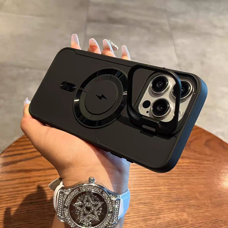 2. paaudzes Lightning saderīgs Apple 16 magnētiskais telefona maciņš ar neredzamu objektīva turētāju iPhone 17 Air pretnokrišanas aizsargmaciņš