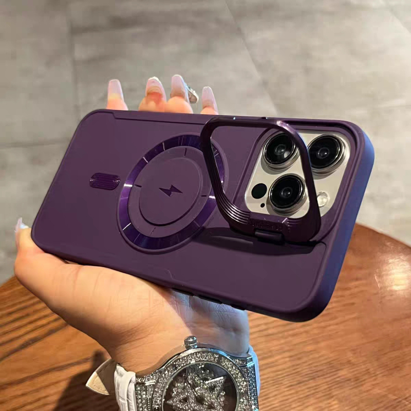 2. paaudzes Lightning saderīgs Apple 16 magnētiskais telefona maciņš ar neredzamu objektīva turētāju iPhone 17 Air pretnokrišanas aizsargmaciņš