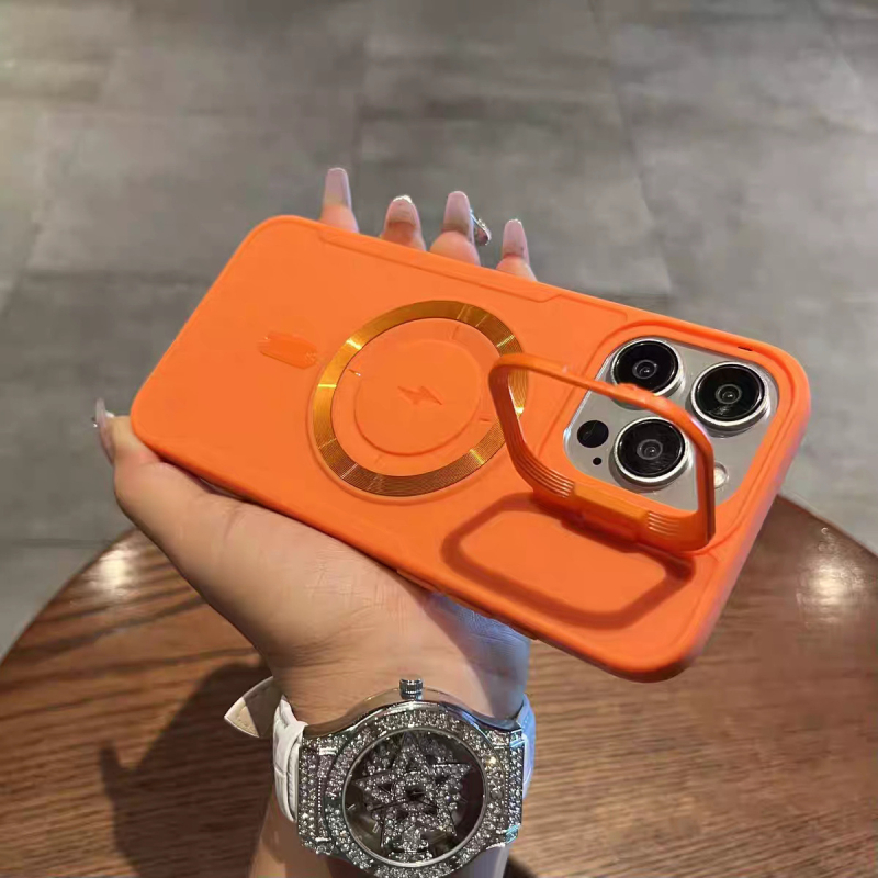 2. paaudzes Lightning saderīgs Apple 16 magnētiskais telefona maciņš ar neredzamu objektīva turētāju iPhone 17 Air pretnokrišanas aizsargmaciņš