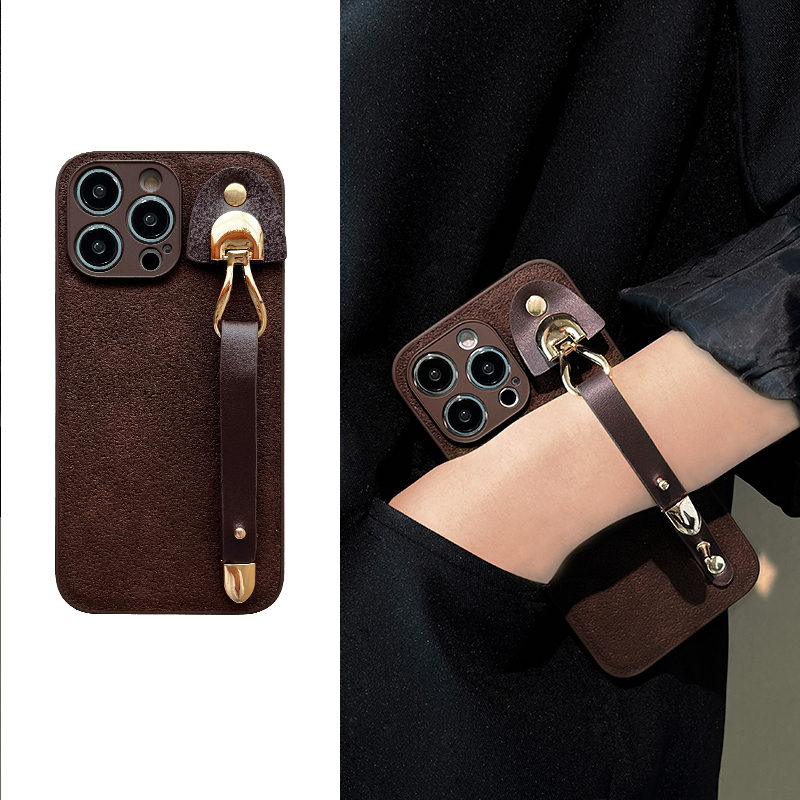 Pre Apple 15promax puzdro na mobilný telefón nové retro hnedé náramky pre iPhone 14promax kreatívne Lingyue