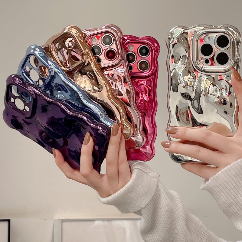 Elektroplatirana mjehurićasta zaštitna futrola u jednoj boji za iPhone 16pro Max za mobitel Apple 15 Wave 14/13 Advanced Sense