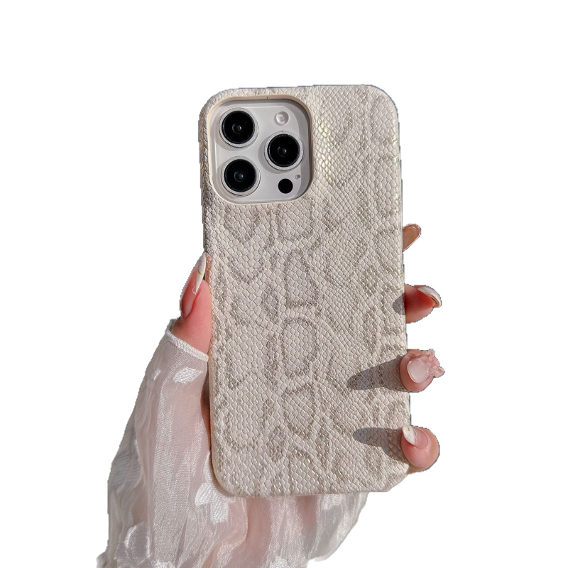 Sobib iPhone 16 Pro Maxi mobiiltelefoniümbrisele. Uus kukkumisvastane väikese Python nahamustriga mobiiltelefoniümbris hulgimüügis.