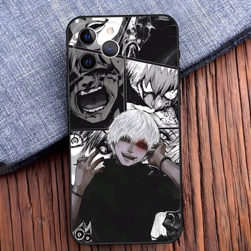 Anime Tokyo Ghoul Apple 16+ telefoniümbrisele Jinmukan 15promax must pehme ümbris