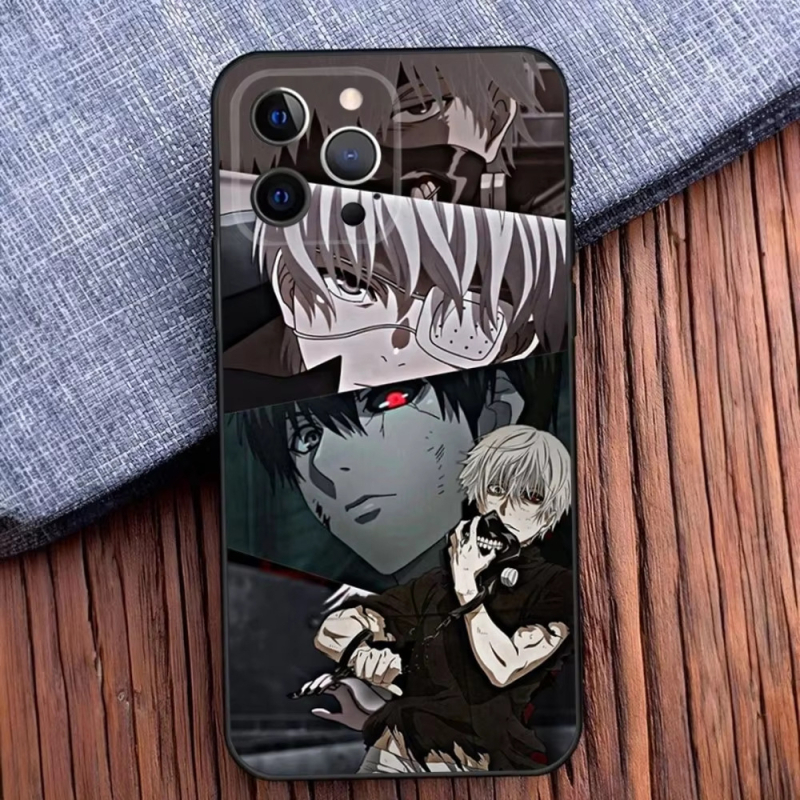 Anime Tokyo Ghoul Apple 16+ telefoniümbrisele Jinmukan 15promax must pehme ümbris