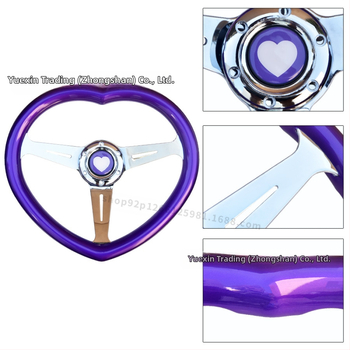 Automobilio modifikuotas širdies formos vairas JDM modifikuoto stiliaus universalus lenktyninis asmeninis vairas populiarus populiarus modelis