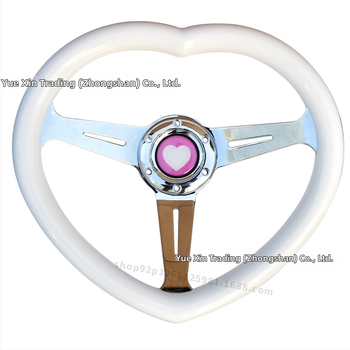 Automobilio modifikuotas širdies formos vairas JDM modifikuoto stiliaus universalus lenktyninis asmeninis vairas populiarus populiarus modelis