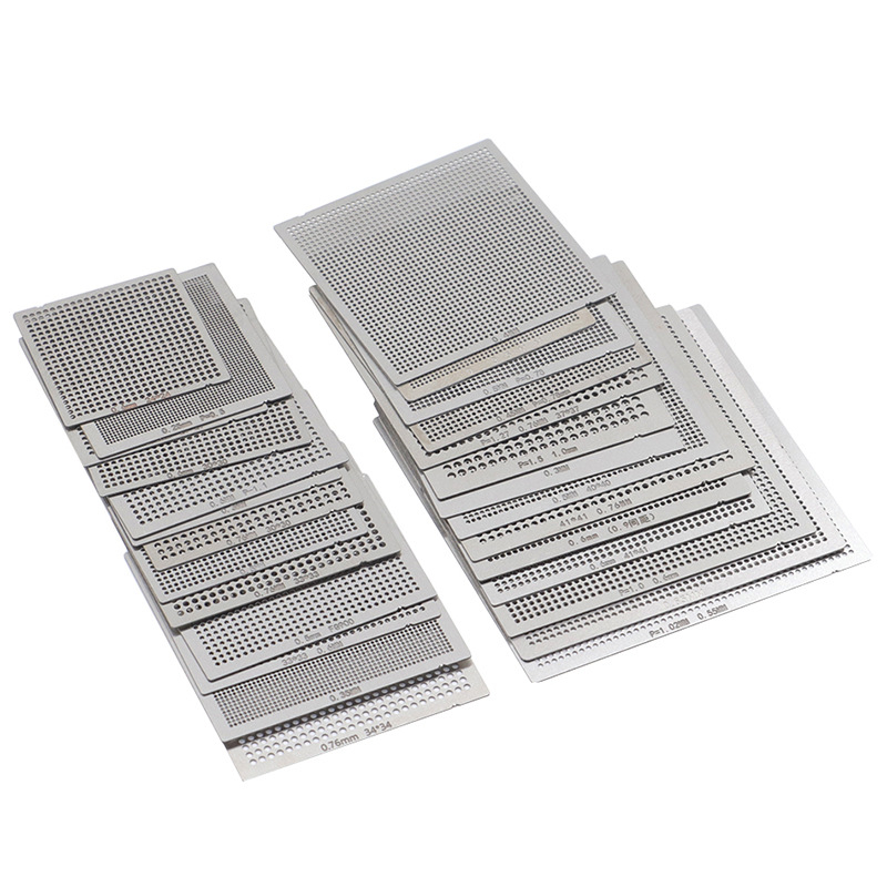 BGA istutusplekist võrk istutuskuul terasest võrk 10/27 tükki otseküttega universaalne terasvõrk arvutikiibi hooldus universaalne võrk