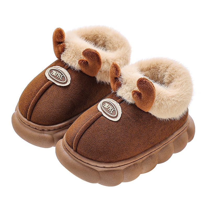 Talvised laste puuvillased kingad 2024 uued multifilmilikud soojad libisemiskindlad poiste ja tüdrukute kodu- ja õues kasutamiseks mõeldud beebi Mao Mao puuvillased kingad