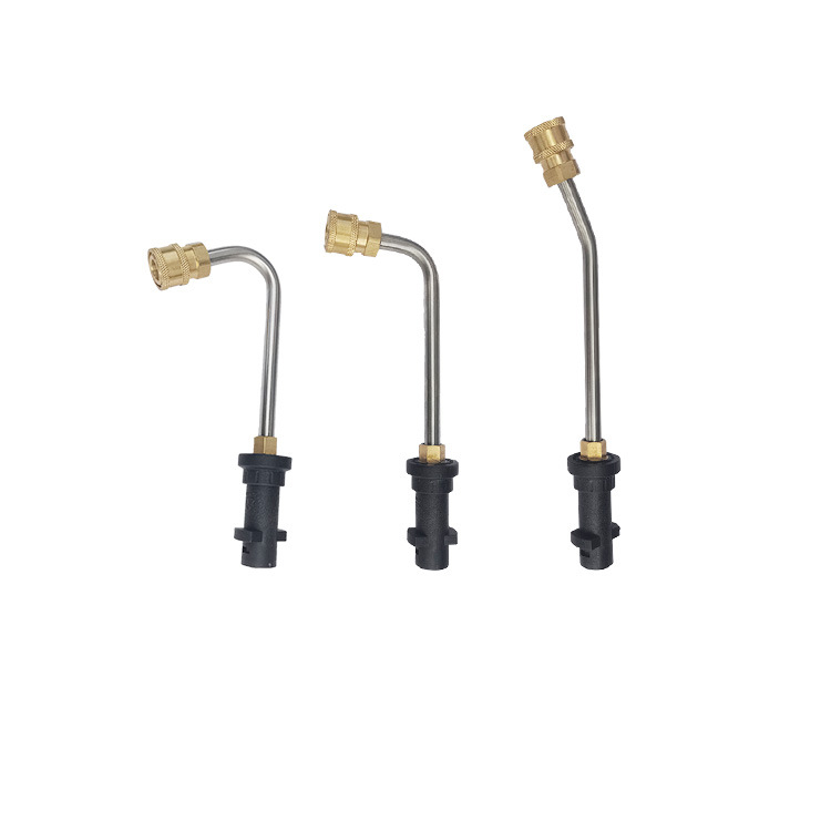 Piiriülene hulgimüügi kõrgsurve veepüstol Küünarnuki ventilaatori otsik mitme nurga all pikendusvarras otseühendusega pikendusvarras