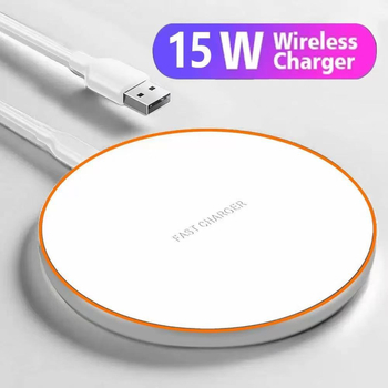 Üliõhuke ümmargune Qi15W/20W juhtmevaba laadija, hulgimüük, sobib Apple`i ja Huawei lauaarvuti mobiiltelefonide juhtmevabale laadimisele