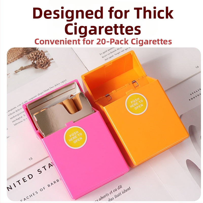 Horúce jednofarebné ABS plastové hrubé špeciálne preklápacie puzdro na cigarety, zahustené kompresné vodotesné puzdro na cigarety odolné voči potu, priamy predaj