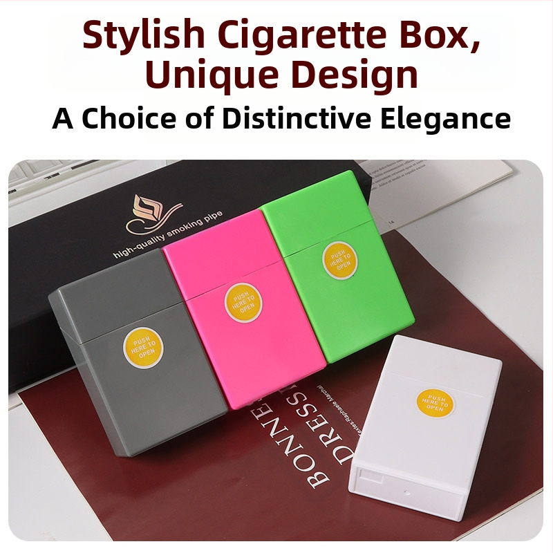 Horúce jednofarebné ABS plastové hrubé špeciálne preklápacie puzdro na cigarety, zahustené kompresné vodotesné puzdro na cigarety odolné voči potu, priamy predaj