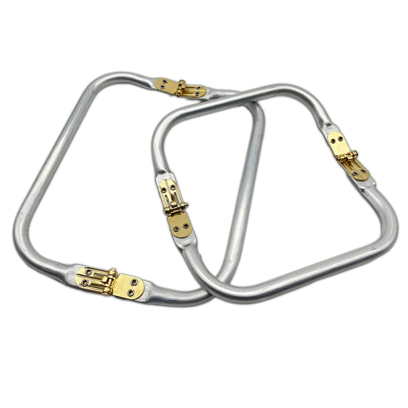 Квадратна алуминиева щипка за багаж с хардуерна щипка за чанта облак чанта за лекарска поддръжка чанта тъкана чанта платнена чанта уста златен клипс за чанта