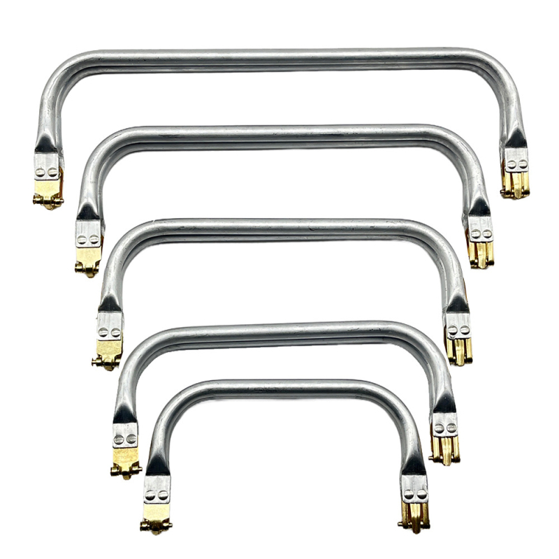 Квадратна алуминиева щипка за багаж с хардуерна щипка за чанта облак чанта за лекарска поддръжка чанта тъкана чанта платнена чанта уста златен клипс за чанта