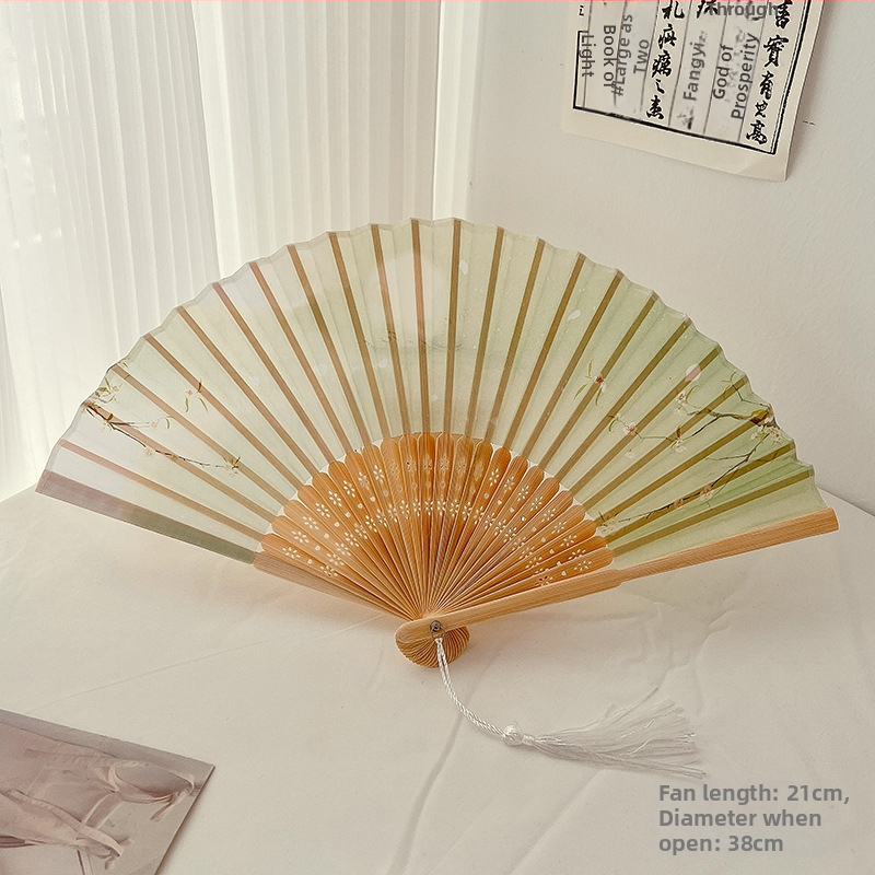 Vanaaegse stiiliga Begoonia kokkupandav ventilaator Uus Hiina kokkupandav väike ventilaator Suvine Hiina stiilis Hanfu fotoga kokkupandav ventilaator Kaasaskantav ventilaator