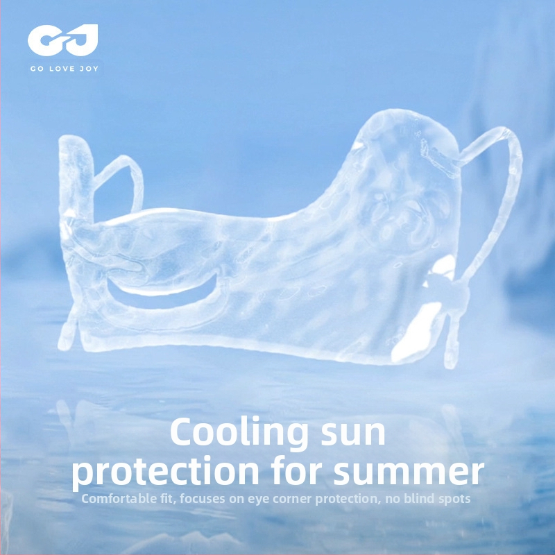 Лятна тънка дишаща маска за ледена коприна, открит голф, анти-ултравиолетова триизмерна слънцезащитна маска за очи