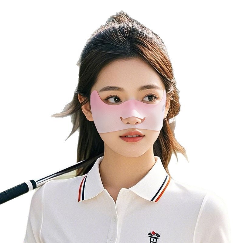 Suvine õhuke hingav jääsiidist mask õues kasutamiseks mõeldud ultraviolettkiirgusevastane kolmemõõtmeline silmanurga päikesekaitsekreem