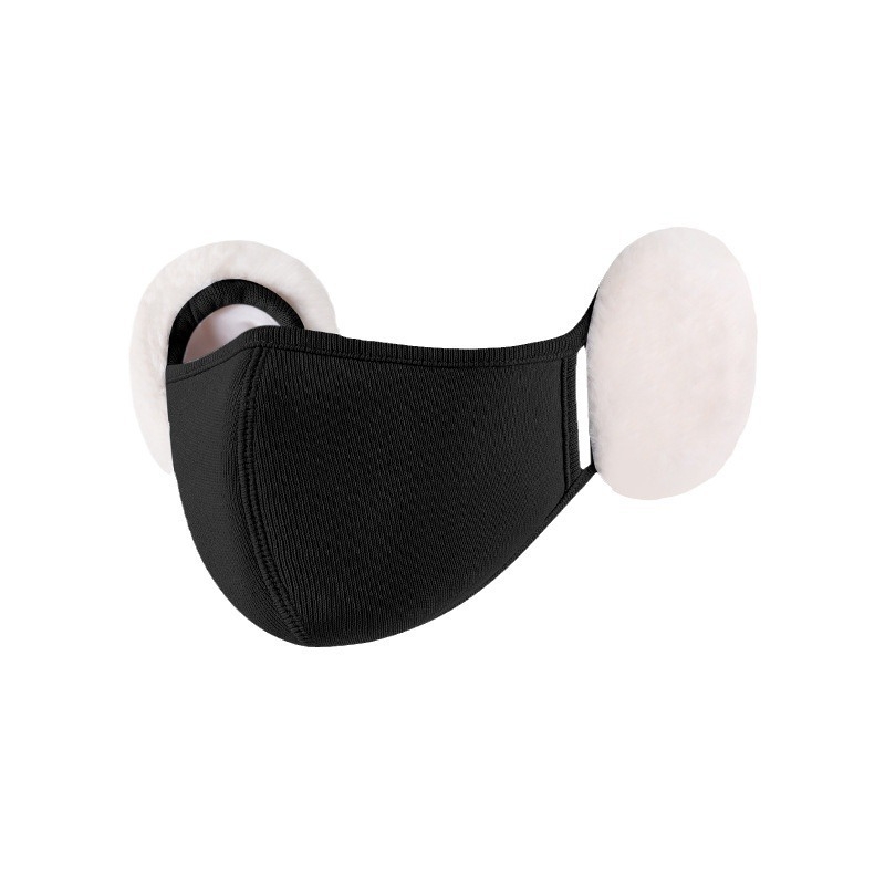 Sügis- ja talvemask naistele, värviline, armas, pehmest materjalist kõrvakaitse, stereo salendav, pilvega soe mask, kõrvakaitse 2-ühes