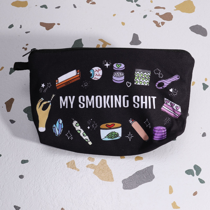 Piiriülene populaarne naiste kosmeetikakott, meeste suitsetamiskomplekti hoiukott, reisikott, tualett-tarvete kott, inglise kahepoolne trükk