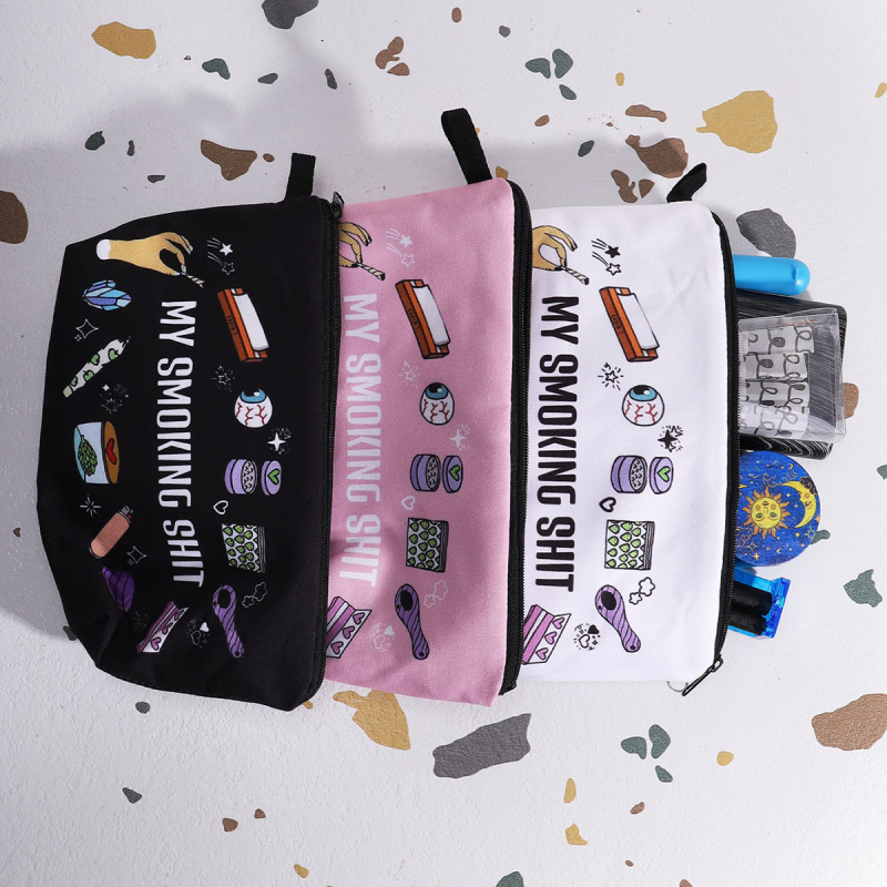 Piiriülene populaarne naiste kosmeetikakott, meeste suitsetamiskomplekti hoiukott, reisikott, tualett-tarvete kott, inglise kahepoolne trükk