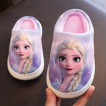 Frozen laste puuvillased sussid sügis-talvised poiste Ämblikmehe sussid talvised libisemiskindlad beebitüdrukute villased sussid koduseks kasutamiseks