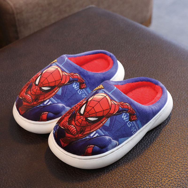 Frozen laste puuvillased sussid sügis-talvised poiste Ämblikmehe sussid talvised libisemiskindlad beebitüdrukute villased sussid koduseks kasutamiseks