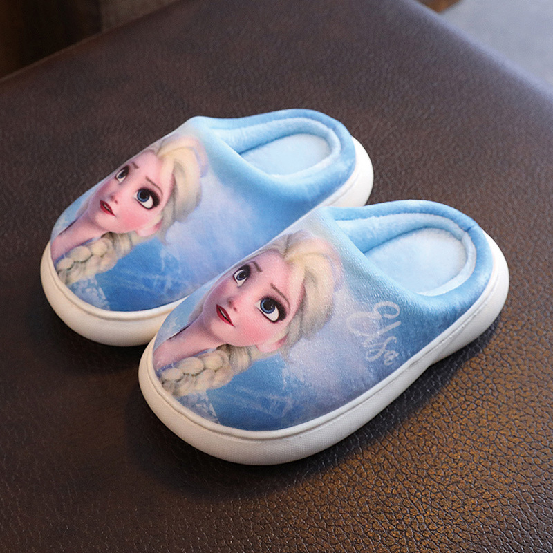 Frozen laste puuvillased sussid sügis-talvised poiste Ämblikmehe sussid talvised libisemiskindlad beebitüdrukute villased sussid koduseks kasutamiseks