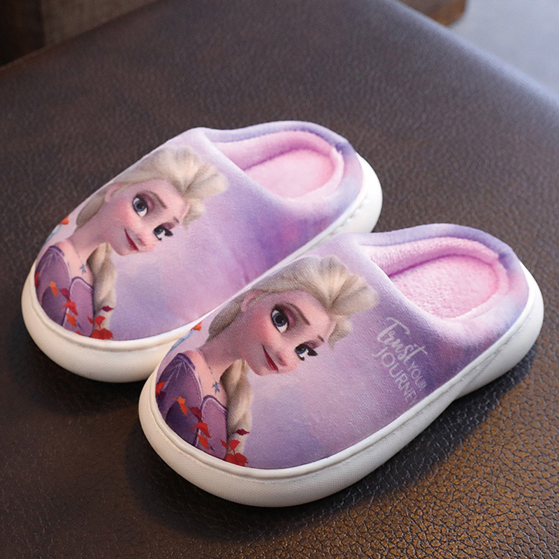 Frozen laste puuvillased sussid sügis-talvised poiste Ämblikmehe sussid talvised libisemiskindlad beebitüdrukute villased sussid koduseks kasutamiseks