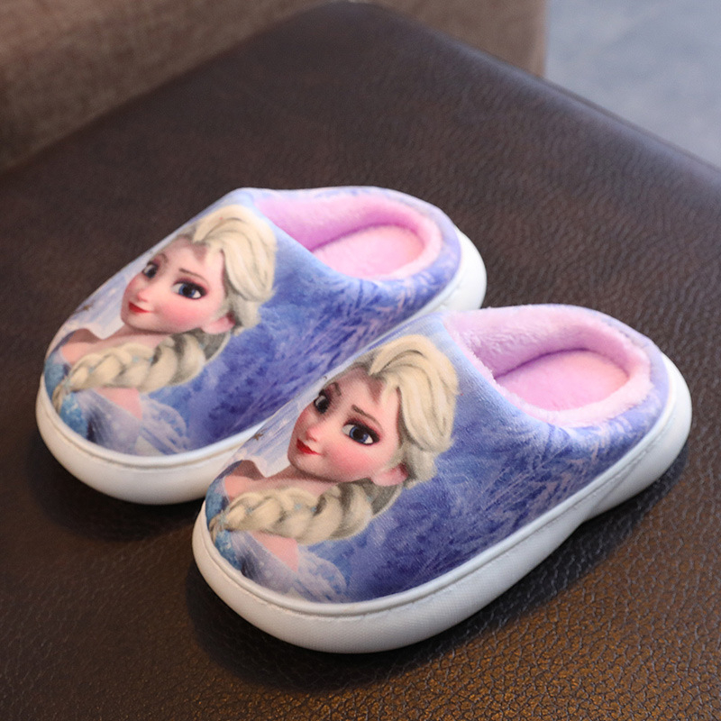 Frozen laste puuvillased sussid sügis-talvised poiste Ämblikmehe sussid talvised libisemiskindlad beebitüdrukute villased sussid koduseks kasutamiseks