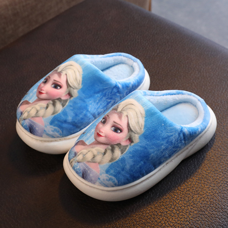 Frozen laste puuvillased sussid sügis-talvised poiste Ämblikmehe sussid talvised libisemiskindlad beebitüdrukute villased sussid koduseks kasutamiseks