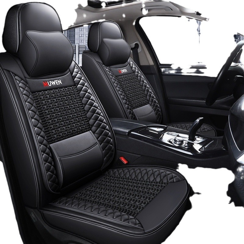 Four Seasons universaalne nahast jääsiidist fikseeritud vöökohaga seljatugi tiibadega autopadjaga täisnahast kotipadja kate tehase väljamüük