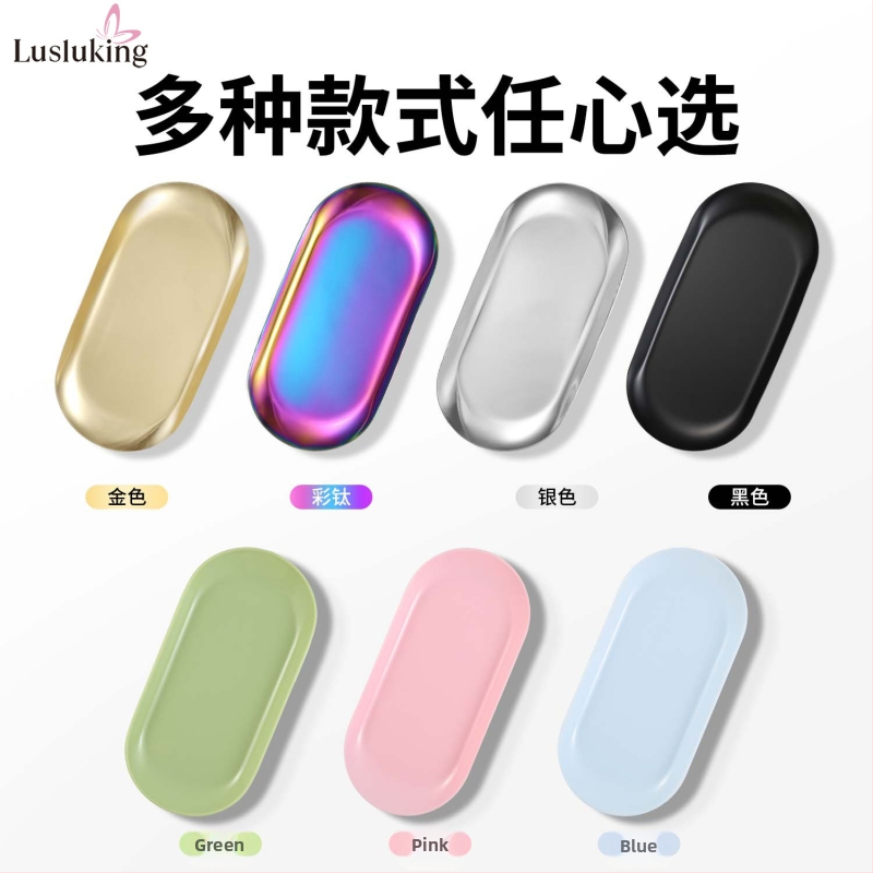 Štvorcový podnos na šperky z nehrdzavejúcej ocele CrossBorder, úložný podnos v tvare srdca na kozmetiku, kovový podnos