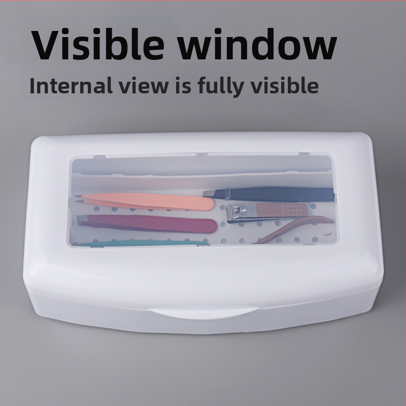 Cezhraničná dezinfekčná krabička na nechty, alkoholový dezinfekčný filter, čistiaca krabička na nechty, multifunkčná čistiaca krabička, sterilizačná krabička, krabička na náradie