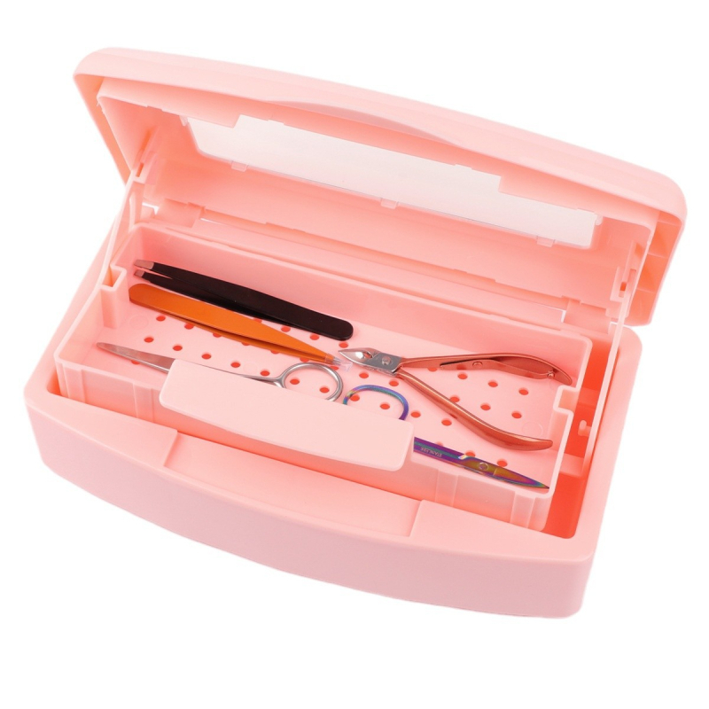 Piiriülene küünte desinfitseerimiskast alkoholi desinfitseerimisfiltriga küünte puhastuskast multifunktsionaalne puhastuskast steriliseerimiskast tööriistakast