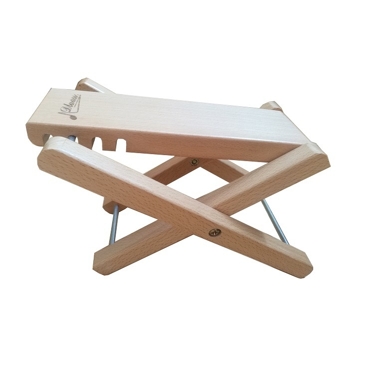 Täispuidust kitarri jalatugi, klassikalise kitarri pink, bambusest täispuidust kitarripedaal, metallist jalatugi, valikuline