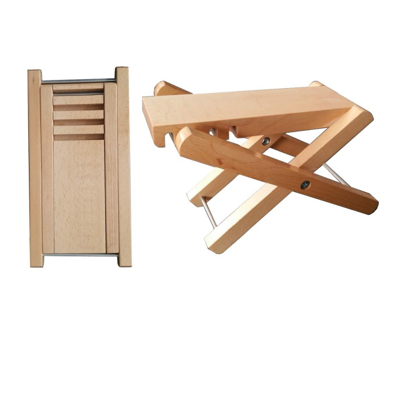 Täispuidust kitarri jalatugi, klassikalise kitarri pink, bambusest täispuidust kitarripedaal, metallist jalatugi, valikuline