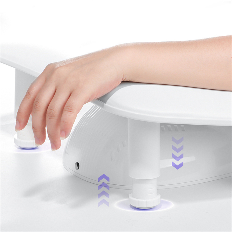 Ääriseülene U-kujuline kahe käega maniküüri käepadi käepadi kaasaskantav eemaldatav alus kallutatav multifunktsionaalne vene stiilis