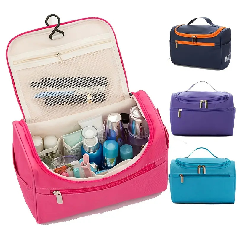 Uus vastupidav Oxford-kangas | Suure mahutavusega reisimeigikott - multifunktsionaalne kosmeetikakott lukuga meestele ja naistele