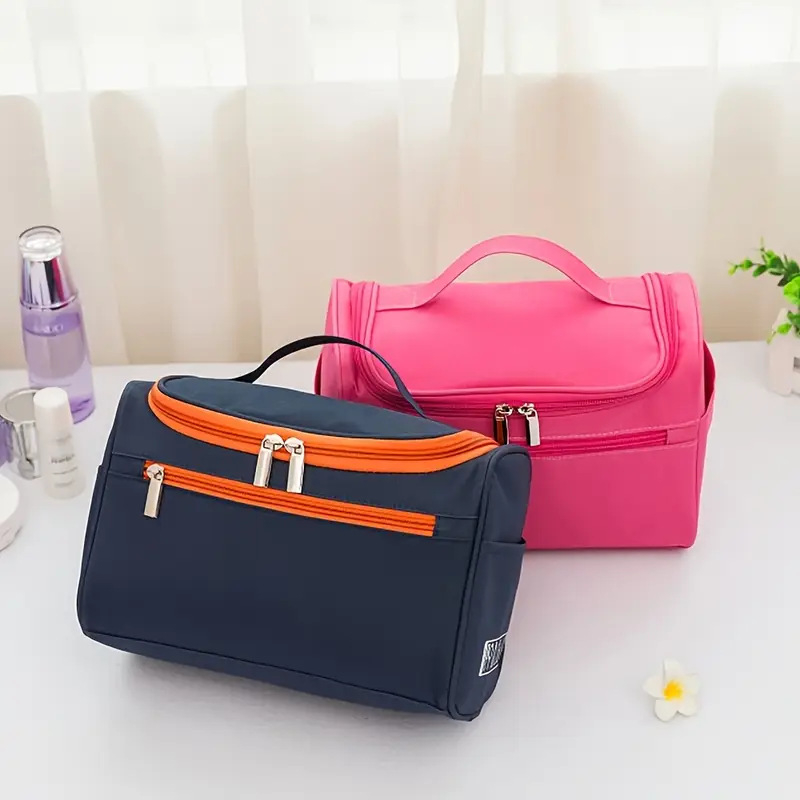 Uus vastupidav Oxford-kangas | Suure mahutavusega reisimeigikott - multifunktsionaalne kosmeetikakott lukuga meestele ja naistele